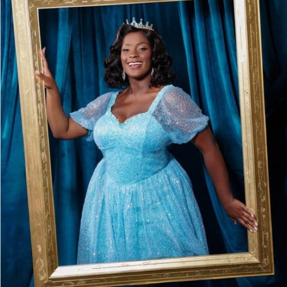 Disney Princess collection by Unique Vintage Blue Sequin Cinderella Dress
